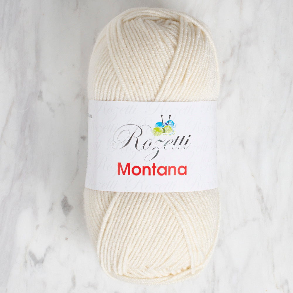 Rozetti Montana Krem El Örgü İpi - 155-02